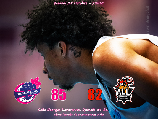 Beaujolais retrouve le succès à domicile (85 - 82)