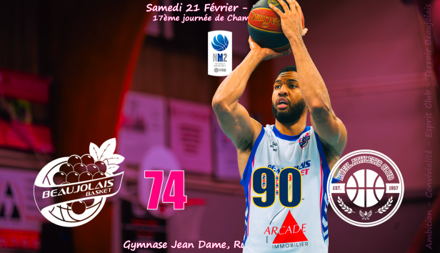 Beaujolais Basket plie face à Rueil (90 - 74)