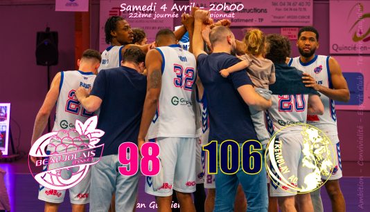 Beaujolais Basket voyage mal à Tremblay (98 - 106)
